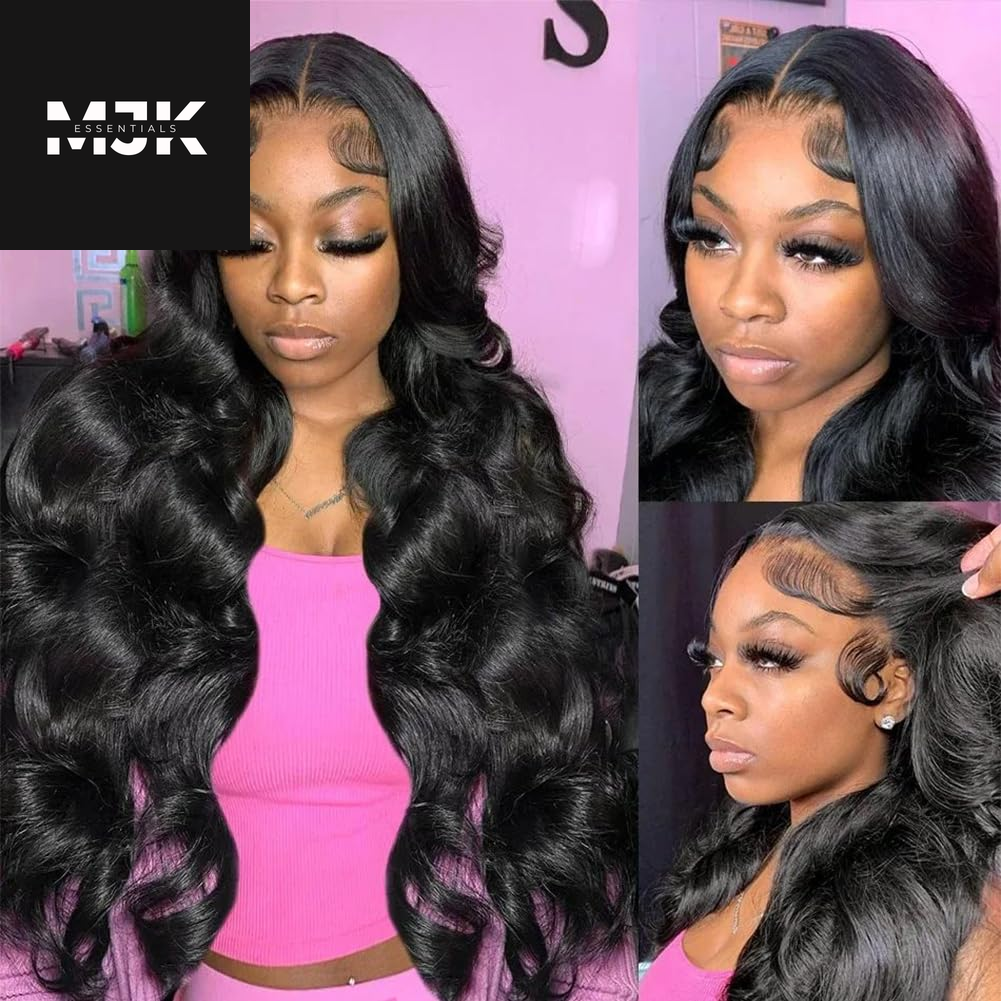 28 Inch 5X5 HD Lace Closure Wigs Human Hair Wear and Go Glueless Wigs Human Hair Pre Plucked Pre Cut 180% Density Body Wave Lace Front Wigs Human Hair for Women