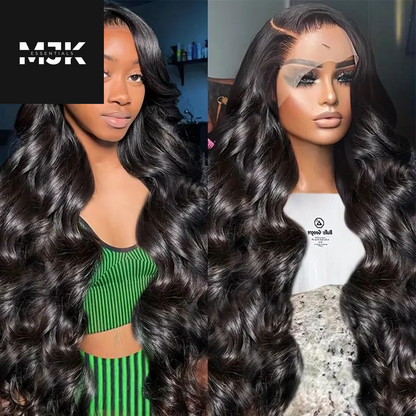 28 Inch 5X5 HD Lace Closure Wigs Human Hair Wear and Go Glueless Wigs Human Hair Pre Plucked Pre Cut 180% Density Body Wave Lace Front Wigs Human Hair for Women