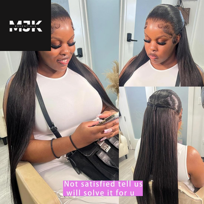 Straight Wigs Human Hair 30 Inch 13X6 Lace Front Wigs Human Hair 12A 200 Density Hd Transparent Straight Lace Front Wigs Human Hair Pre Plucked Bleached Tiny Knots Real Lace Frontal Wigs for Women