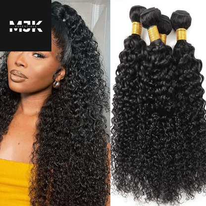 Human Hair Bundles 16 18 20 Inch 12A Brazilian Water Wave Bundles 100% Unprocessed Virgin Deep Wave Human Hair 3 Bundles/Lot Hair Weft Natural Color